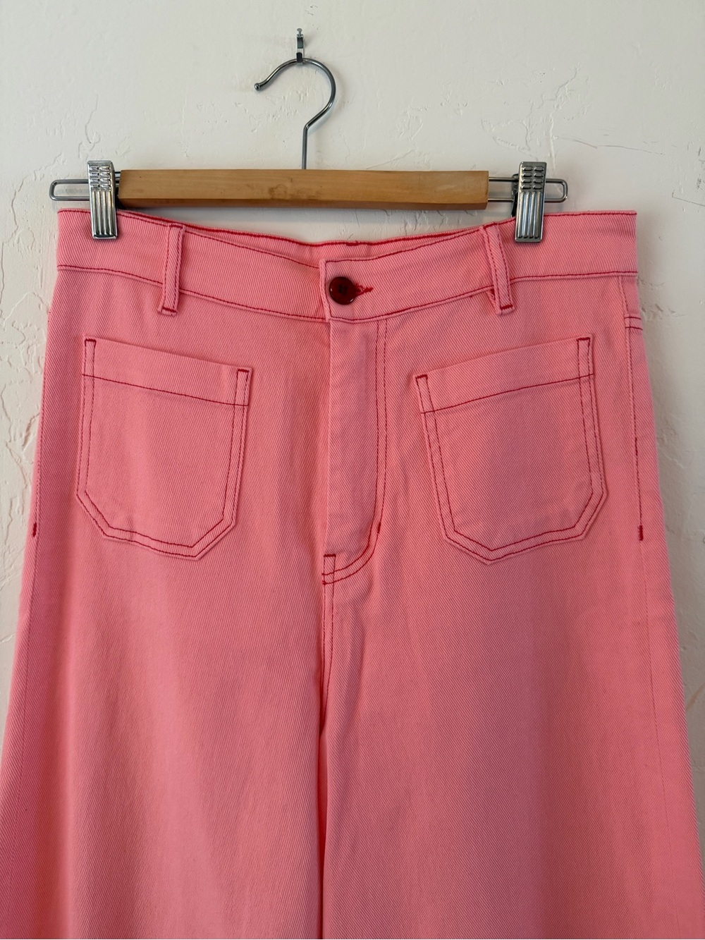 Spanish Designer Rita Row High-Rise Pink Women’s Jeans 38